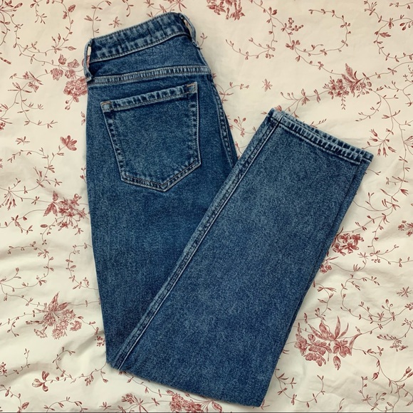 Hollister Dark Blue Mom Jeans - Picture 4 of 5